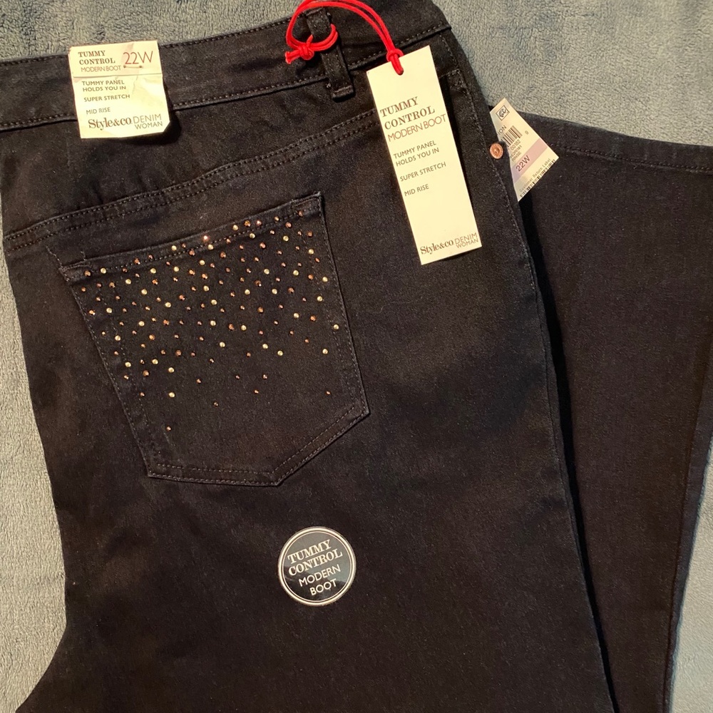 Studded Bootcut Jeans